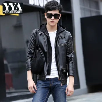 New Leather Jacket Men Winter New Motorcycle Jacket Plus Size M-5XL Fashion Hooded Collar Solid Mens Coat Male Leather Coat
New Leather Jacket Men Winter New Motorcycle Jacket Plus Size M-5XL Fashion Hooded Collar Solid Mens Coat Male Leather Coat