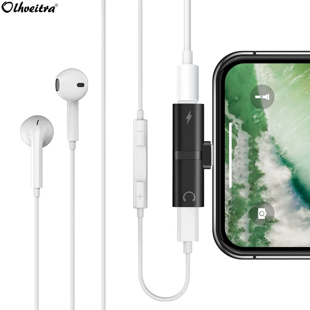 Olhveitra Dual 2 in 1 Charging Headphone Music Audio Adapter Splitter Phone Call Cable Converter For iphone X XR XS Max 7 8 plus
Olhveitra Dual 2 in 1 Charging Headphone Music Audio Adapter Splitter Phone Call Cable Converter For iphone X XR XS Max 7 8 plus