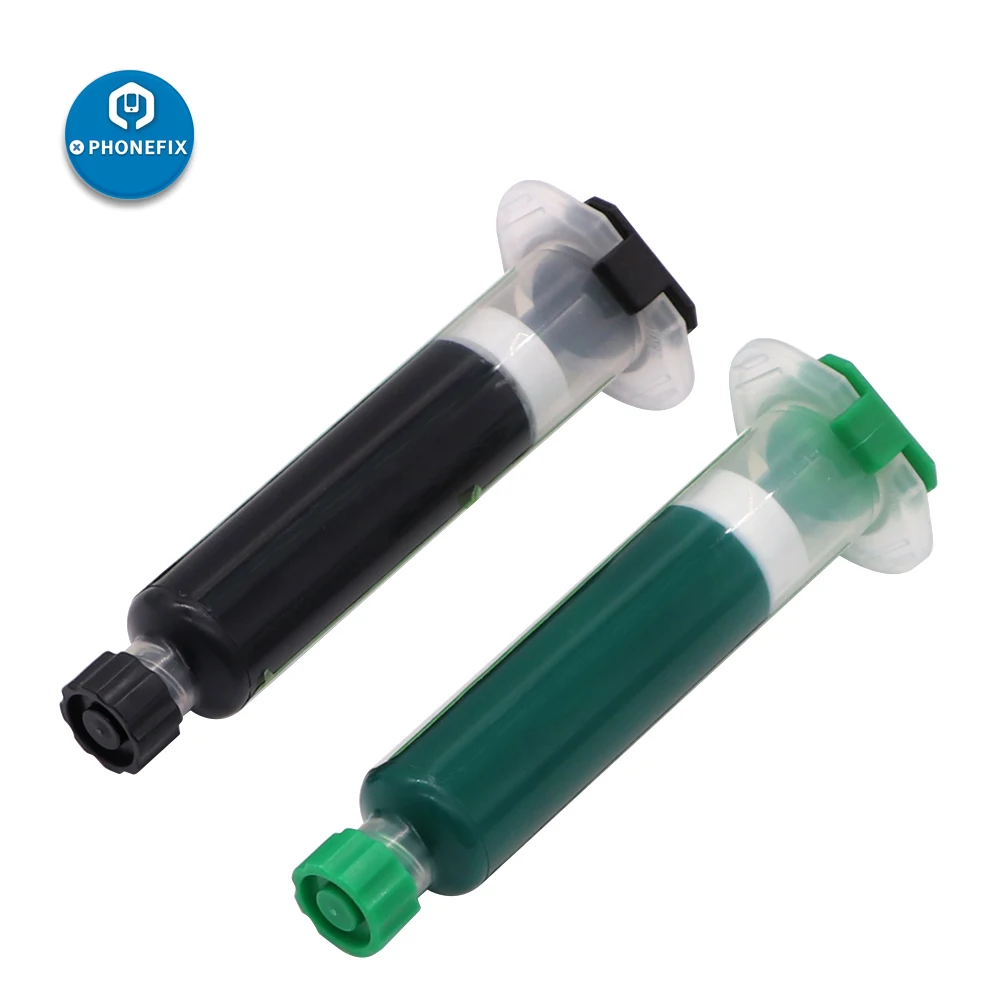 Relife RL-UVH900 PCB UV Curable Solder Mask ink Repairing Paint Green / Black for Phone PCB BGA Circuit Board Soldering Repair
Relife RL-UVH900 PCB UV Curable Solder Mask ink Repairing Paint Green / Black for Phone PCB BGA Circuit Board Soldering Repair