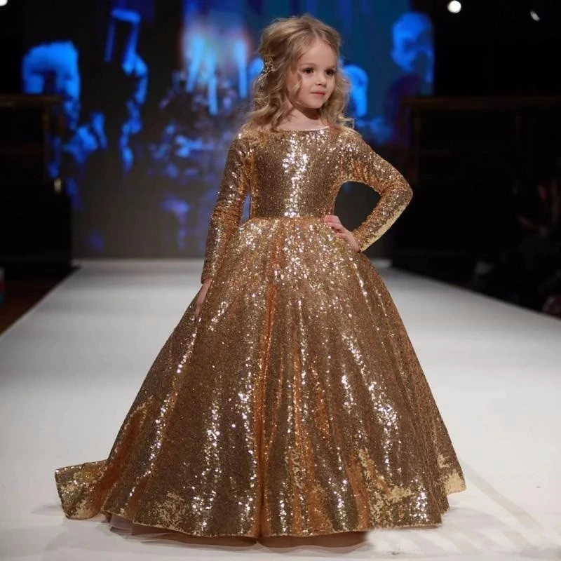 Gold little Girls Dresses Floor Length Ball Gowns For Kids Birthday Party Dress For Girls Fancy Flower Girls Dresses 2-12 Y
Gold little Girls Dresses Floor Length Ball Gowns For Kids Birthday Party Dress For Girls Fancy Flower Girls Dresses 2-12 Y