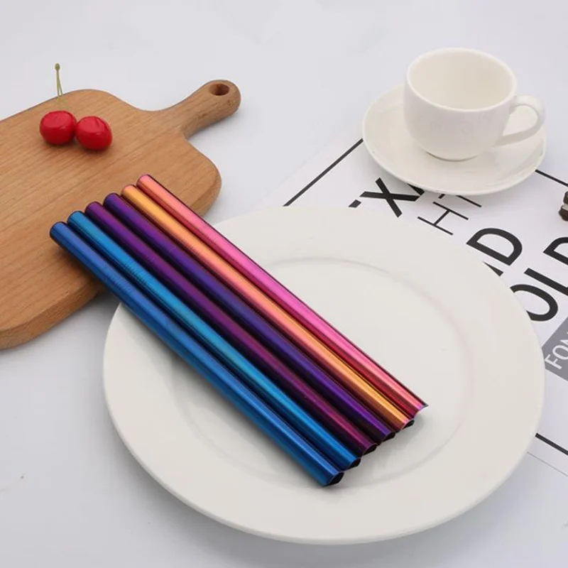 Stainless Steel Drinking Straws Straight Reusable Filter With Brush Colorful Tea Coffee Tools F20173914
Stainless Steel Drinking Straws Straight Reusable Filter With Brush Colorful Tea Coffee Tools F20173914