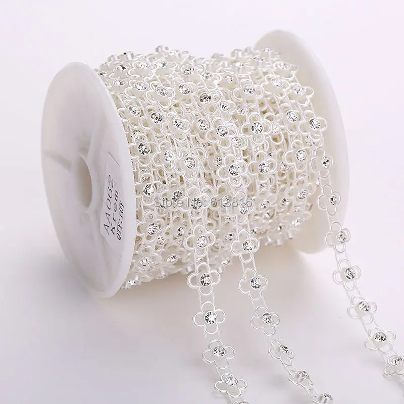 10yards 9mm Ivory Flower Pearl Rhinestone Chain Trims Sewing Crafts Costume Applique
10yards 9mm Ivory Flower Pearl Rhinestone Chain Trims Sewing Crafts Costume Applique
