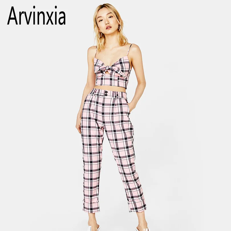 Arvinxia ZA Sexy Bow Tie Plaid Women Camis Summer Spaghetti Strap Beach Women Tops New Arrivals Streetware Slim Femme Crop Tops
Arvinxia ZA Sexy Bow Tie Plaid Women Camis Summer Spaghetti Strap Beach Women Tops New Arrivals Streetware Slim Femme Crop Tops