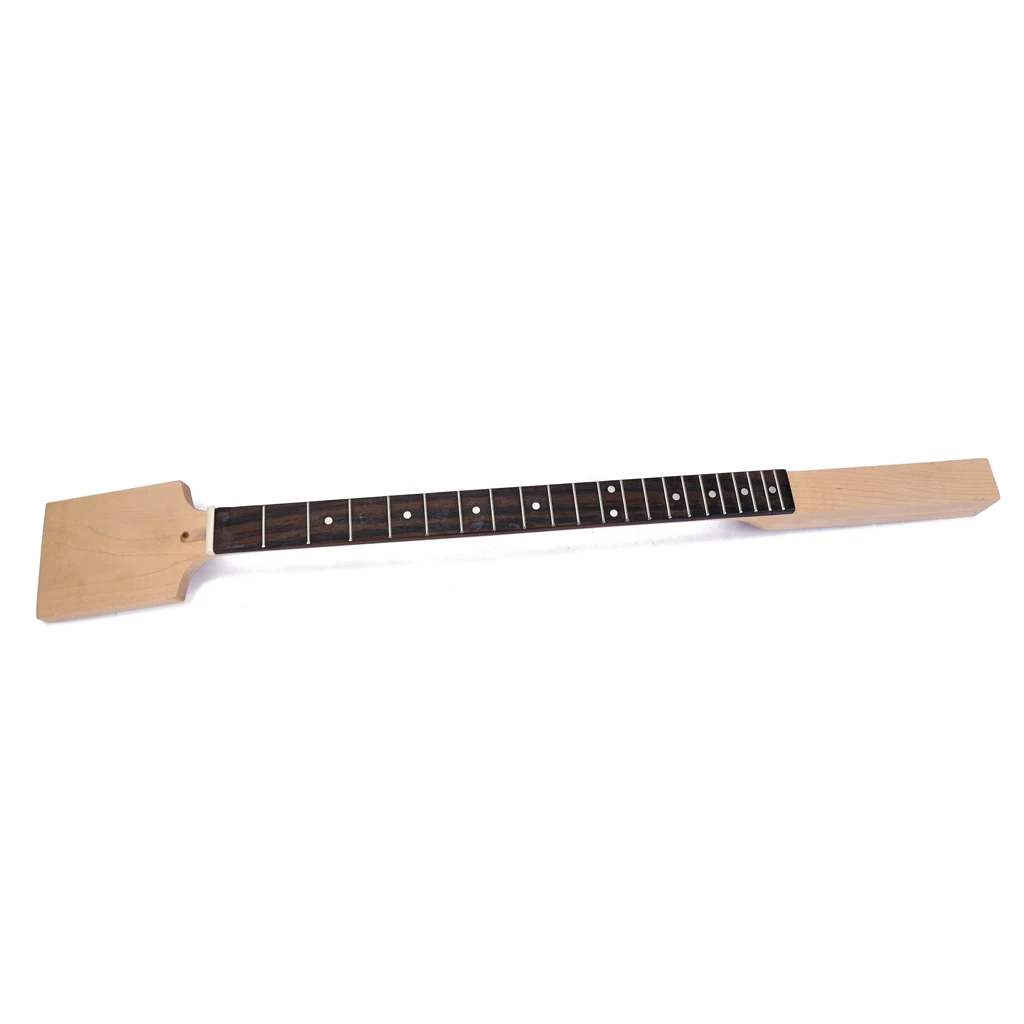 Tooyful 1 Set Alloy Guitar Bridge with Maplewood Neck Rosewood Fretboard DIY for 3 String Cigar Box Guitar Parts