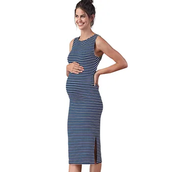 Summer Sleeveless Vest Dress for Pregnant Women Casual Blue White Striped Maternity Dresses Pregnancy Clothes Large Size S-3XL
Summer Sleeveless Vest Dress for Pregnant Women Casual Blue White Striped Maternity Dresses Pregnancy Clothes Large Size S-3XL