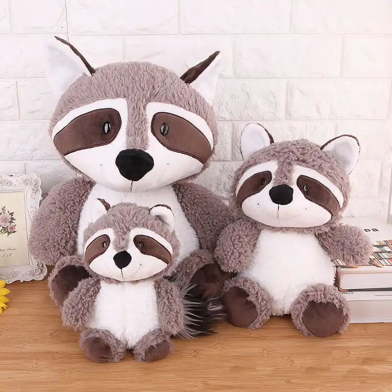 cute raccoon stuffed animal