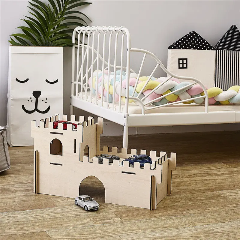 Новые DIY деревянные игрушки подарки 3D собранные Яблоко Груша замок модель дома
