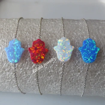 40pcs/lot Mix Colors Opal Bracelet Adjustable 925 Sterling Silver Hamsa Opal Bracelet ,Synthetic Hamsa Opal Bracelet for Gift
40pcs/lot Mix Colors Opal Bracelet Adjustable 925 Sterling Silver Hamsa Opal Bracelet ,Synthetic Hamsa Opal Bracelet for Gift