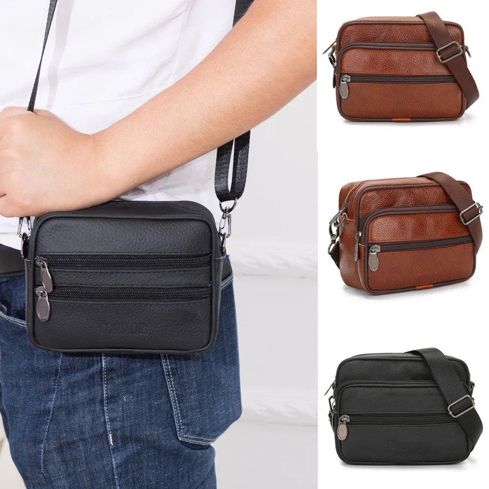 Mens Bag Vintage Pure Color Leather Commerce Crossbody Shoulder bolso hombre sacoche homme bags for men marsupio uomo sac banana
Mens Bag Vintage Pure Color Leather Commerce Crossbody Shoulder bolso hombre sacoche homme bags for men marsupio uomo sac banana