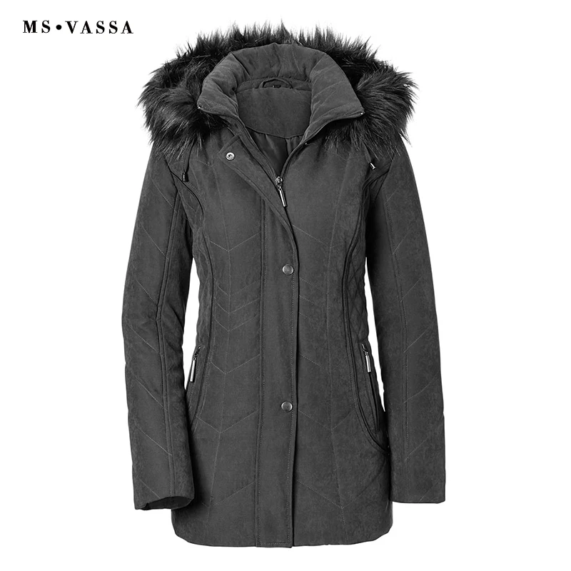 MS VASSA Parkas Women 2019 New Lades Jacket Autumn Winter Coats Turn-down collar detachable hood plus size 7XL Female outerwear
MS VASSA Parkas Women 2019 New Lades Jacket Autumn Winter Coats Turn-down collar detachable hood plus size 7XL Female outerwear