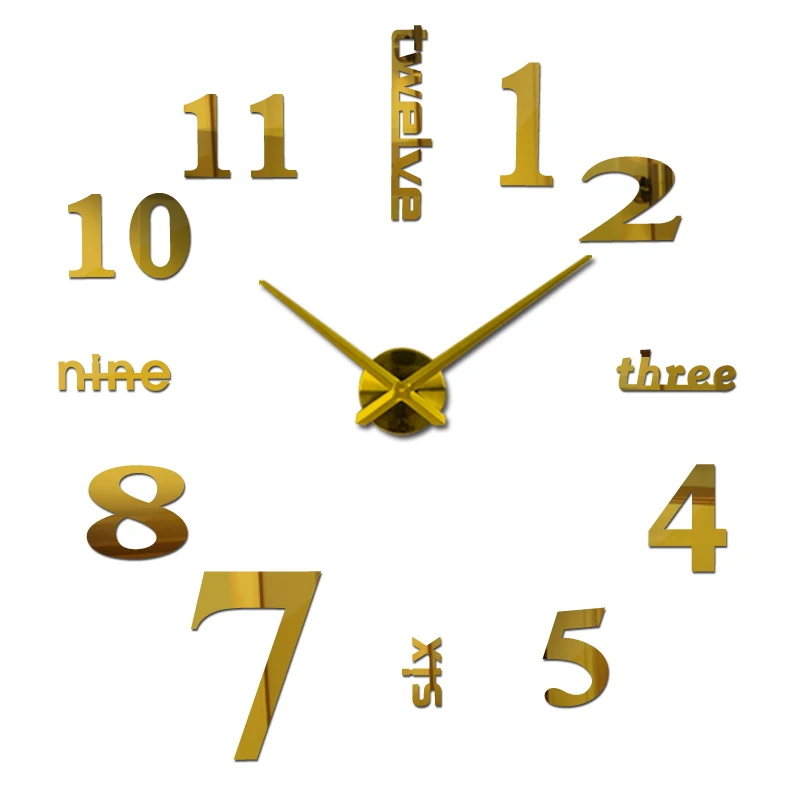 3D Acrylic Mirror Wall Clock Living Room Quartz Needle Watch Stickers Clocks Wall Bathroom Metal Decorations Living Room Clocks
3D Acrylic Mirror Wall Clock Living Room Quartz Needle Watch Stickers Clocks Wall Bathroom Metal Decorations Living Room Clocks