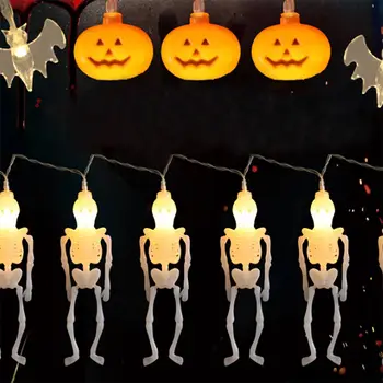 Light strings Halloween Decorative String Lights Lamp Series Pumpkin Ghost Spider Skeleton Frame Bats Battery LED
Light strings Halloween Decorative String Lights Lamp Series Pumpkin Ghost Spider Skeleton Frame Bats Battery LED