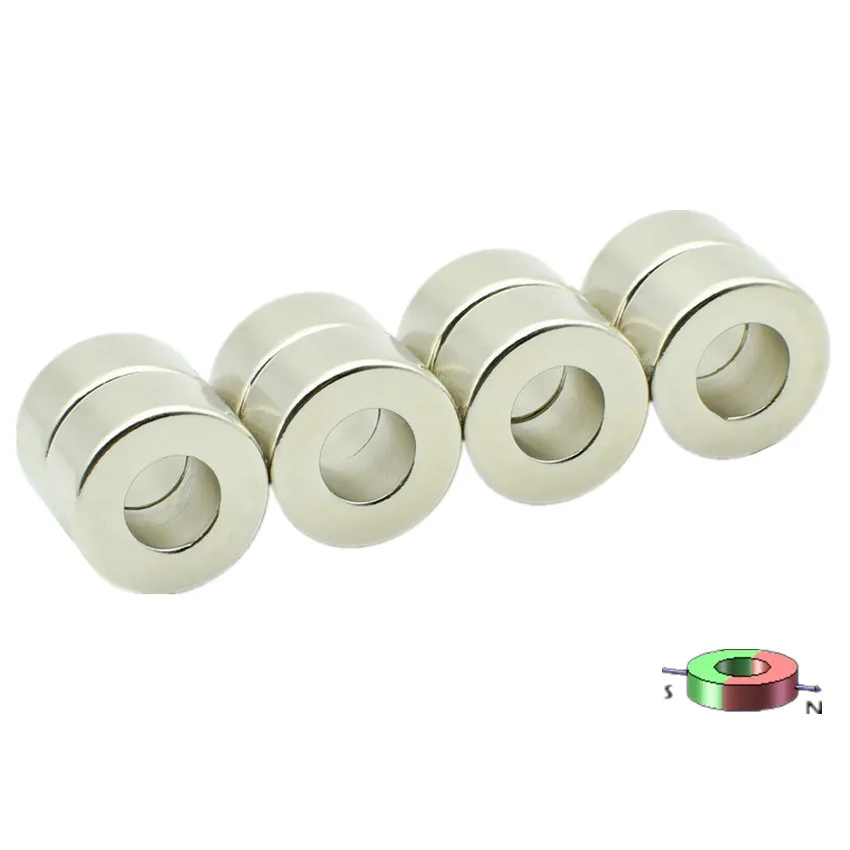 Diametrically Ring Magnet Dia. 12.7x6.35x6.35mm 1/2" odx1/4" id x1/4" N52 NdFeB Powerful Ring Magnets Corrosion Resistance 4pcs
Diametrically Ring Magnet Dia. 12.7x6.35x6.35mm 1/2" odx1/4" id x1/4" N52 NdFeB Powerful Ring Magnets Corrosion Resistance 4pcs