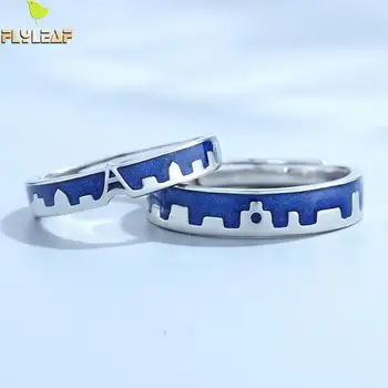 Flyleaf Blue Dripping Glazed Castle Open Lovers Rings For Women Men Romantic Valentine's Day Gift 925 Sterling Silver Jewelry
Flyleaf Blue Dripping Glazed Castle Open Lovers Rings For Women Men Romantic Valentine's Day Gift 925 Sterling Silver Jewelry
