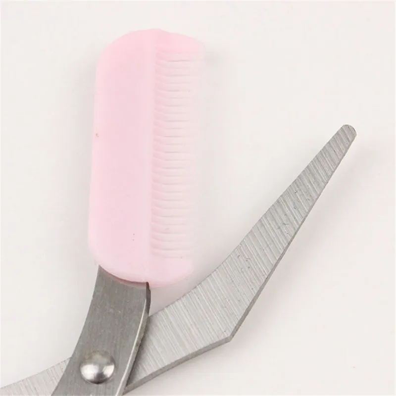 Ножницы для стрижки бровей с расческой средства снятия макияжа груминга