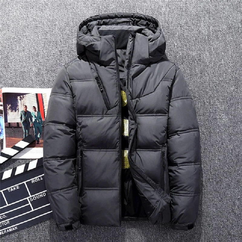 Hot Sale Windproof Down Jackets Men Warm Hooded Winter Outerwear High Quality Smart Casual White Down Coats Male Padded Jacket
Hot Sale Windproof Down Jackets Men Warm Hooded Winter Outerwear High Quality Smart Casual White Down Coats Male Padded Jacket
