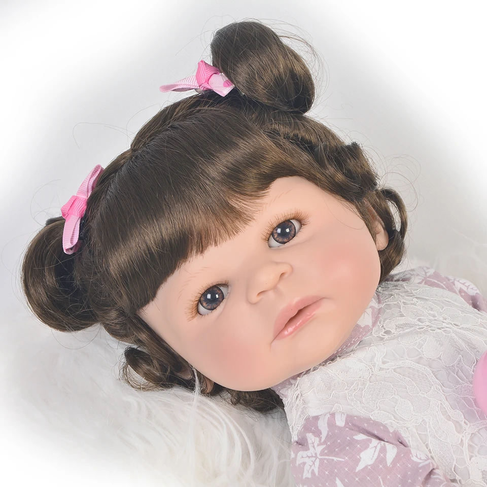 Bebes reborn 55cm Full vinyl Silicone Body Reborn Baby Doll Toy adorable girl princess BJD doll bathe toy birthday gift
Bebes reborn 55cm Full vinyl Silicone Body Reborn Baby Doll Toy adorable girl princess BJD doll bathe toy birthday gift