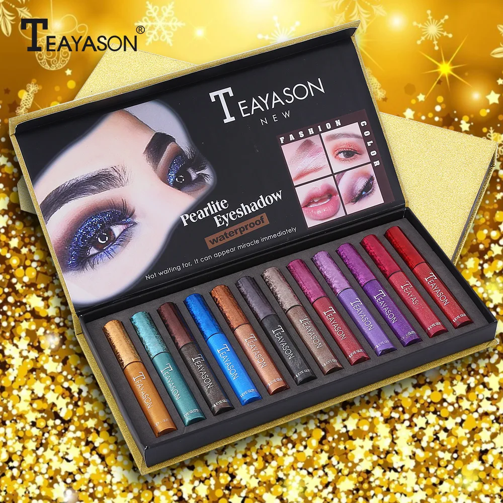 12pcs/lot Liquid Waterproof Diamond Glitter Eyeshadow Makeup Cosmetics Black Red Purple Colors Brand Shimmer Eye Shadows Palette
12pcs/lot Liquid Waterproof Diamond Glitter Eyeshadow Makeup Cosmetics Black Red Purple Colors Brand Shimmer Eye Shadows Palette