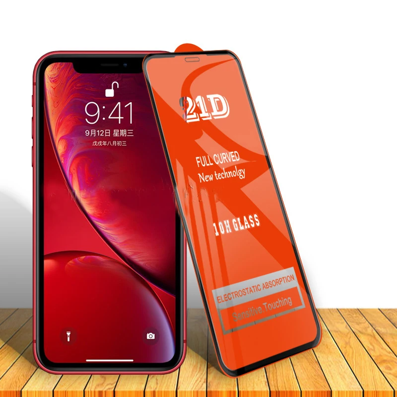 100pcs 21D Full Glue Cover Tempered Glass For iPhone 11 Pro Max XS XR X 8 7 6 6S Plus Toughen Protective Screen Protector Film
100pcs 21D Full Glue Cover Tempered Glass For iPhone 11 Pro Max XS XR X 8 7 6 6S Plus Toughen Protective Screen Protector Film