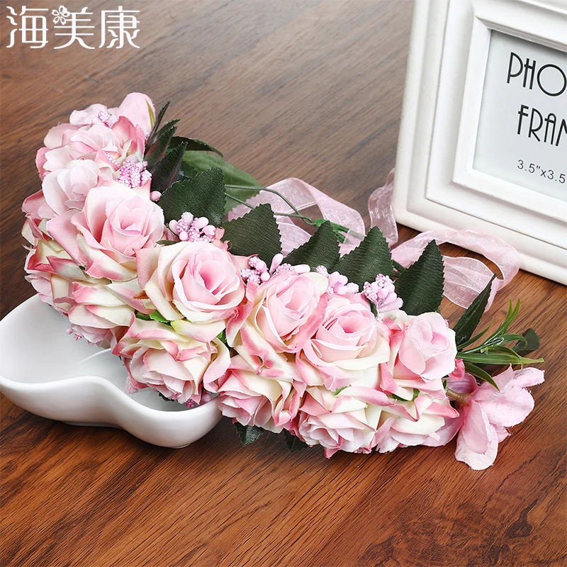 Haimeikang Solid color Rose Flower HairBand Elastic Red Rose Hair Headband Wedding Headdress for Women Hair Accessories
Haimeikang Solid color Rose Flower HairBand Elastic Red Rose Hair Headband Wedding Headdress for Women Hair Accessories