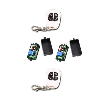 AC110V 220V 1 CH 1CH RF Wireless Remote Control Switch System 315/433.92MHZ 2XWaterproof Transmitters + 2Receiver with 4Buttons
AC110V 220V 1 CH 1CH RF Wireless Remote Control Switch System 315/433.92MHZ 2XWaterproof Transmitters + 2Receiver with 4Buttons