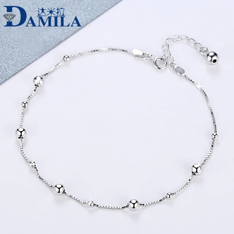 Box chain ball anklet foot chain silver 925 Fashion S925 sterling silver Anklets for women
Box chain ball anklet foot chain silver 925 Fashion S925 sterling silver Anklets for women