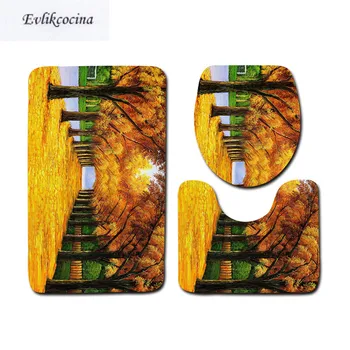Free Shipping 3pcs Yellow Trees Banyo Bathroom Carpet Toilet U Type Bath Mat Set Non Slip Pad Tapis Salle De Bain Alfombra Bano
Free Shipping 3pcs Yellow Trees Banyo Bathroom Carpet Toilet U Type Bath Mat Set Non Slip Pad Tapis Salle De Bain Alfombra Bano