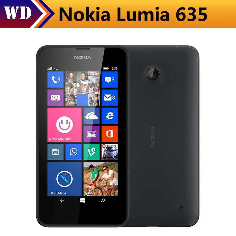 Original Nokia Lumia 635 Windows Phone 4.5" Quad Core 1.2GHz 8G ROM 5.0MP WIFI GPS Unlocked 4G LTE Smartphone Refurbished
Original Nokia Lumia 635 Windows Phone 4.5" Quad Core 1.2GHz 8G ROM 5.0MP WIFI GPS Unlocked 4G LTE Smartphone Refurbished
