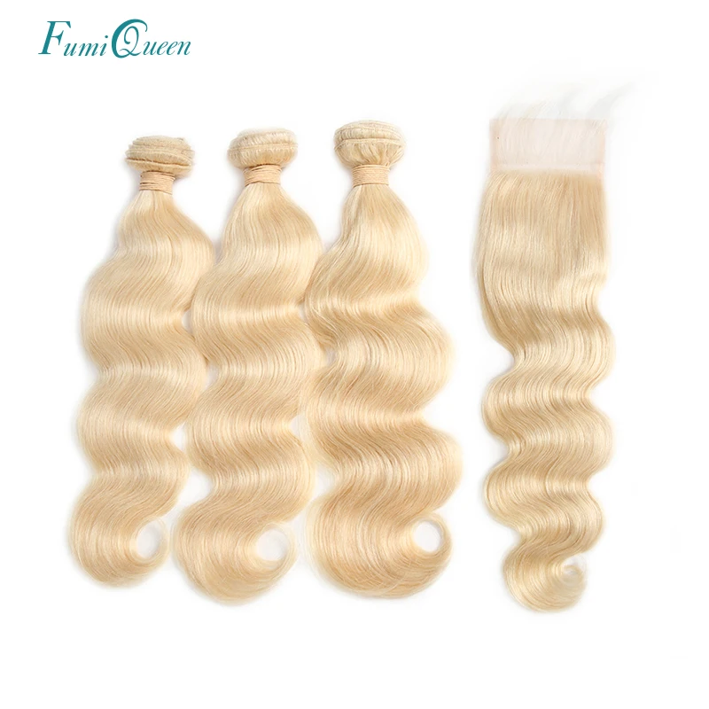 Ali Fumi Queen Hair Brazilian Body Wave 613 Blonde Human Hair 3 Bundles With 4*4 Lace Closure Remy Hair Extension 10-24inch Hair
Ali Fumi Queen Hair Brazilian Body Wave 613 Blonde Human Hair 3 Bundles With 4*4 Lace Closure Remy Hair Extension 10-24inch Hair