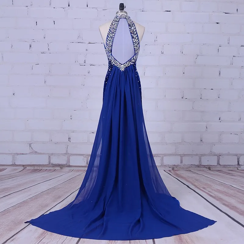 Роскошное вечернее платье русалки 2019 длинное вельветовое с высоким воротником
