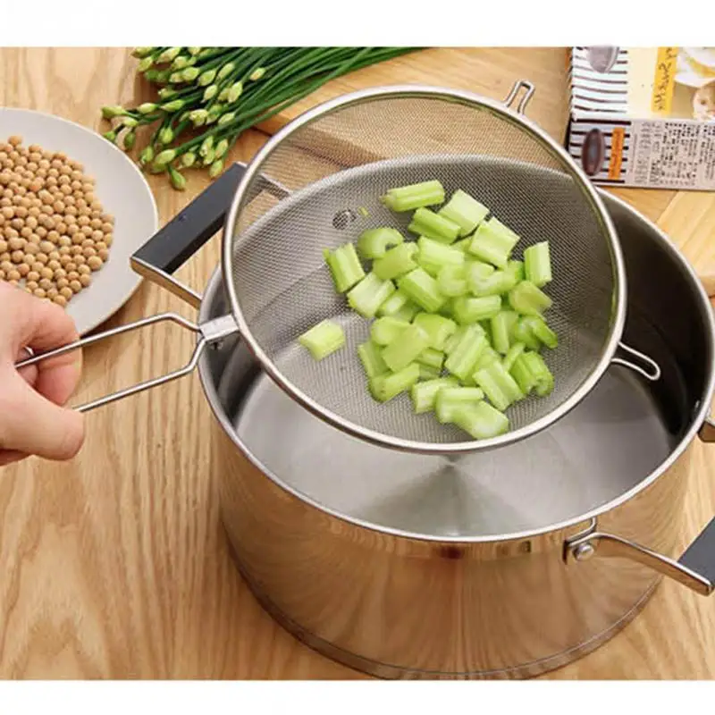 8 inch hand held Food Filter Colander Mesh Strainer Stainless Steel Fine Kitchen Tools gadget draining vegetables pasta noodle
8 inch hand held Food Filter Colander Mesh Strainer Stainless Steel Fine Kitchen Tools gadget draining vegetables pasta noodle