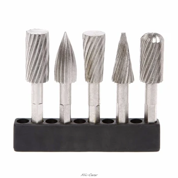 5pcs 1/4" Hex Shank Rotary Files Burr Set For Wood Carving Electric Grinder Rasp
5pcs 1/4" Hex Shank Rotary Files Burr Set For Wood Carving Electric Grinder Rasp