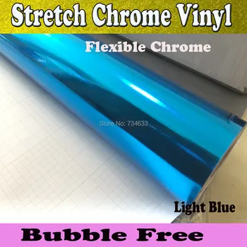 Premium Light Blue Stretchable Chrome Mirror Vinyl Wrap With Air Release Blue Flexible Chrome Gloss Foil Size:1.52*20M/Roll
Premium Light Blue Stretchable Chrome Mirror Vinyl Wrap With Air Release Blue Flexible Chrome Gloss Foil Size:1.52*20M/Roll