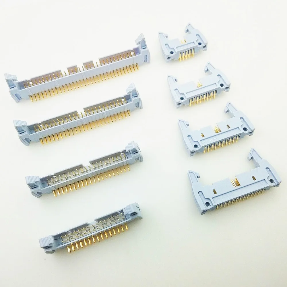 10pcs 2.54 mm 10 Pin 16 20 26 30 34 40 50 64 Pin Ejector Header Connector Male Latch Lock through hole Right Angle Solder DIP
10pcs 2.54 mm 10 Pin 16 20 26 30 34 40 50 64 Pin Ejector Header Connector Male Latch Lock through hole Right Angle Solder DIP