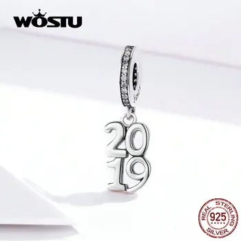 WOSTU 2019 Lucky Year Number Dangle Charm 925 Sterling Silver Beads Fit Original DIY Bracelet Pendant Friendship Jewelry FIC1219
WOSTU 2019 Lucky Year Number Dangle Charm 925 Sterling Silver Beads Fit Original DIY Bracelet Pendant Friendship Jewelry FIC1219
