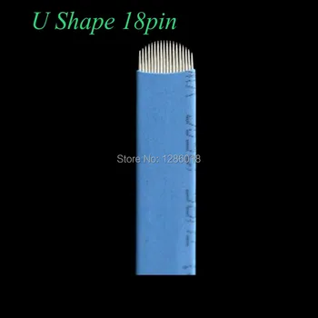 50 PCS Blue 18 Pin U Shape Tattoo Needles Permanent Makeup Eyebrow Embroidery Blade For 3D Microblading Manual Tattoo Pen
50 PCS Blue 18 Pin U Shape Tattoo Needles Permanent Makeup Eyebrow Embroidery Blade For 3D Microblading Manual Tattoo Pen