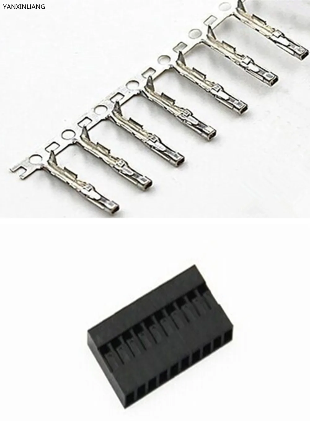 20Sets Pitch 2.54mm 1x10 Pin Single Row Dupont Jumper Wire Cable Female Pin Connector And Housing Male Terminal
20Sets Pitch 2.54mm 1x10 Pin Single Row Dupont Jumper Wire Cable Female Pin Connector And Housing Male Terminal