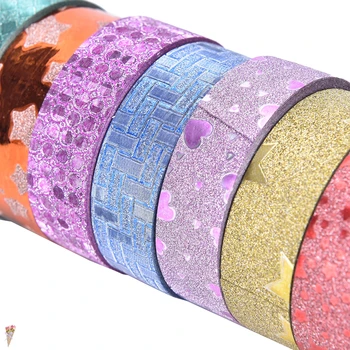 10pcs decorative tapes washi tape lot masking sticker set glitter washitape gold stickers scrapbooking cinta dekoratif bant 
10pcs decorative tapes washi tape lot masking sticker set glitter washitape gold stickers scrapbooking cinta dekoratif bant