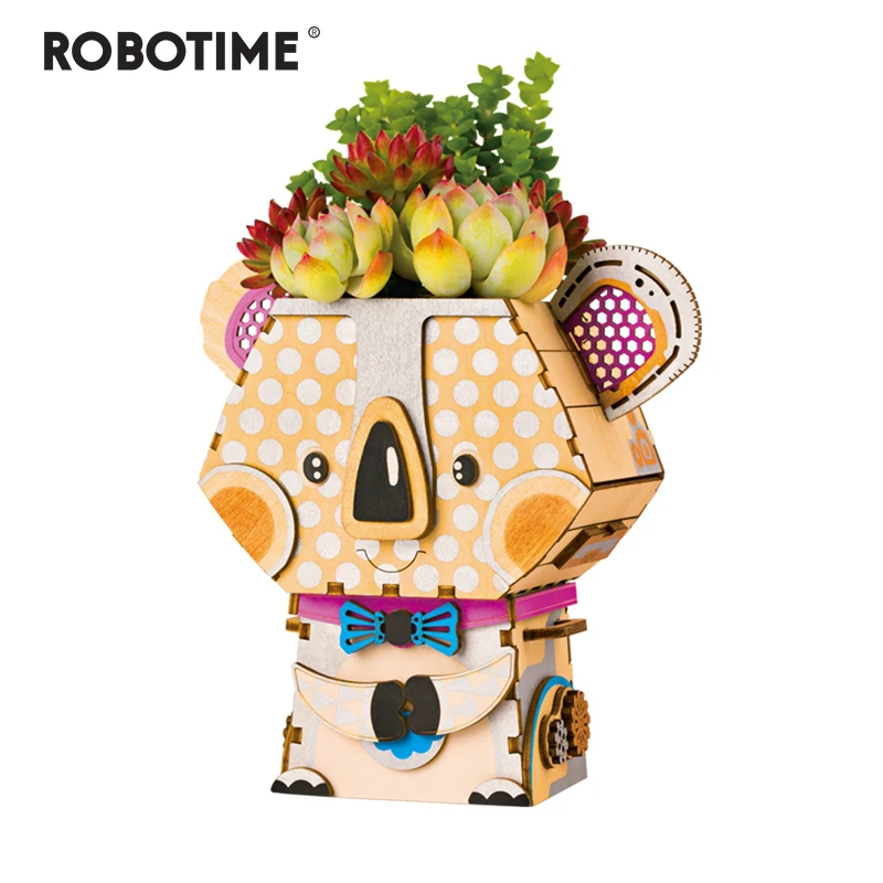 Robotime Children Adult Cute Koala Flower Pot 3D Wooden Puzzle Game Educational Models & Building Kits Toy FT732
Robotime Children Adult Cute Koala Flower Pot 3D Wooden Puzzle Game Educational Models & Building Kits Toy FT732