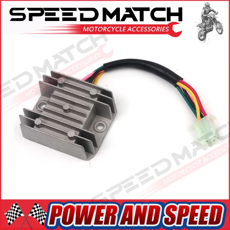 5 Wires 12V Voltage Regulator Rectifier Motorcycle Dirt Bike ATV GY6 50 150cc Scooter Moped JCL NST TAOTAO
5 Wires 12V Voltage Regulator Rectifier Motorcycle Dirt Bike ATV GY6 50 150cc Scooter Moped JCL NST TAOTAO
