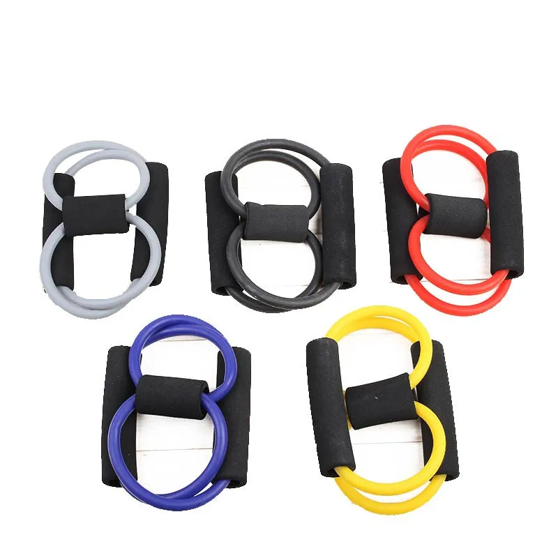 Resistance 8 Type Muscle Chest Expander Rope Workout Fitness Exercise Yoga Tube Sports Pulling Exerciser Resistance 8 Type Muscle Chest Expander Rope Workout Fitness Exercise Yoga Tube Sports Pulling Exerciser
