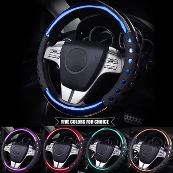 PU Leather Universal Car Steering-wheel Cover 38CM Car-styling Sport Auto Steering Wheel Covers Anti-Slip Automotive Accessories
PU Leather Universal Car Steering-wheel Cover 38CM Car-styling Sport Auto Steering Wheel Covers Anti-Slip Automotive Accessories