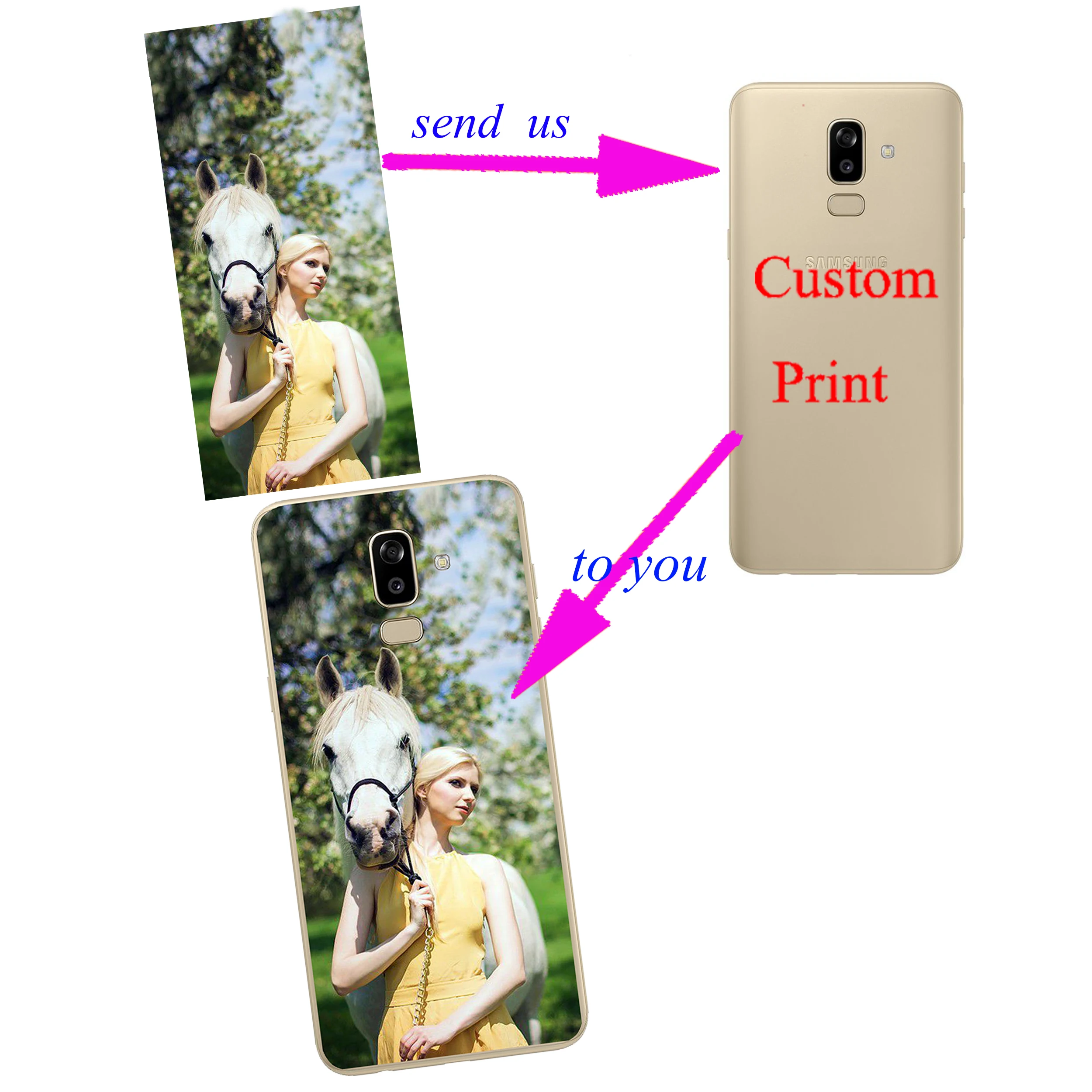 Custom Phone Cases Name DIY Design Phone Picture Cover for Samsung J7 J8 2018 J3 J5 2017 J6 J7 Prime
Custom Phone Cases Name DIY Design Phone Picture Cover for Samsung J7 J8 2018 J3 J5 2017 J6 J7 Prime