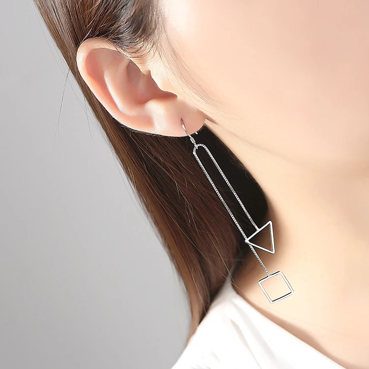 Statement Long Tassel Earrings Geometric Triangle Square Drop Earrings Sterling Simple Series Earrings Set For Women Wedding
Statement Long Tassel Earrings Geometric Triangle Square Drop Earrings Sterling Simple Series Earrings Set For Women Wedding