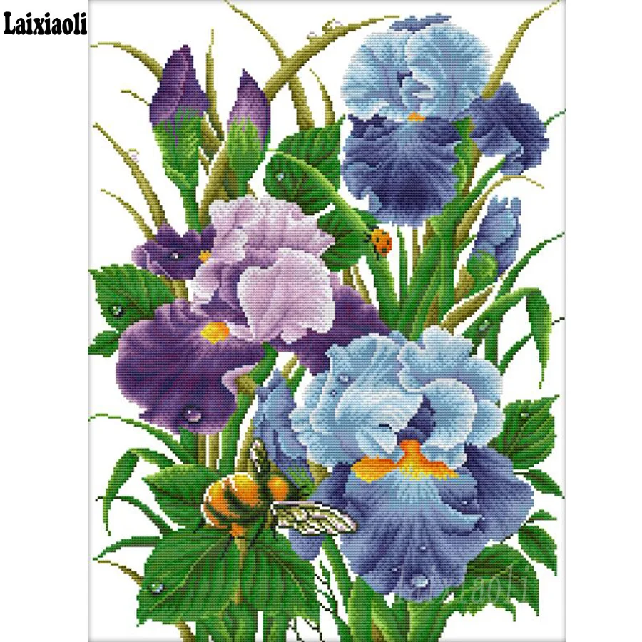 Full 5D Diy Daimond Painting iris flower "Flower and Bee" 3D Diamond mosaic square Round Rhinestones Diamant Embroidery decor
Full 5D Diy Daimond Painting iris flower "Flower and Bee" 3D Diamond mosaic square Round Rhinestones Diamant Embroidery decor