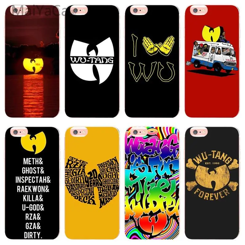 Прозрачный чехол Wu Tang WuTang Clan для iphone X XS XR XSMax 5 5s SE 6s 7 7plus 8 8plus 12 mini 12proMax|Бамперы| |