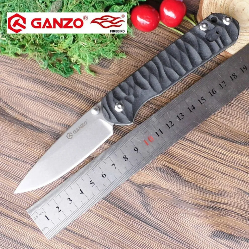

58-60HRC Ganzo G717 440C blade G10 Handle EDC Folding knife Survival Camping tool Hunting Pocket Knife tactical edc outdoor tool