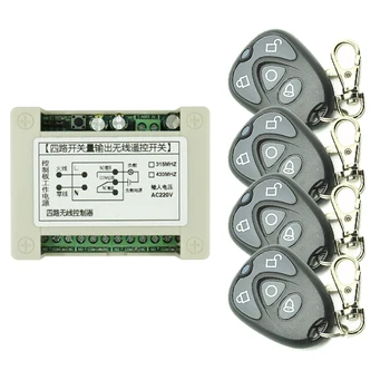 AC110V 220V 4CH 4 CH Wireless Buick remote control LED Light Switch Relay Output Radio Receiver Module+Transmitter Smart Home
AC110V 220V 4CH 4 CH Wireless Buick remote control LED Light Switch Relay Output Radio Receiver Module+Transmitter Smart Home