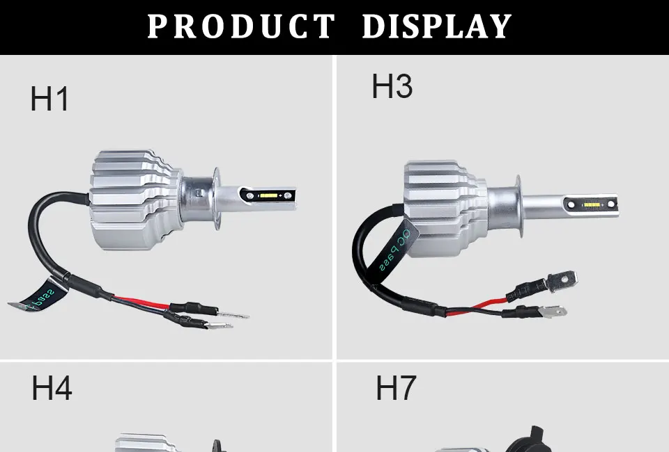 MeeToo H7 Led Bulb H4 Led Headlight Auto Fanless 10000LM H1 H11 Bombillas Led Para Automovil H15 9005 Hb4 Csp Chips Car Lamp 72W (13)