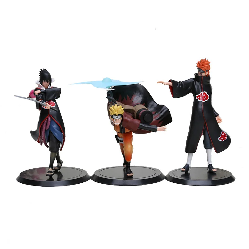 3pcs/lot Naruto Shippuden Figures Naruto Uzumaki Sasuke Uchiha Pain Akatsuki Anime Model Toys
3pcs/lot Naruto Shippuden Figures Naruto Uzumaki Sasuke Uchiha Pain Akatsuki Anime Model Toys